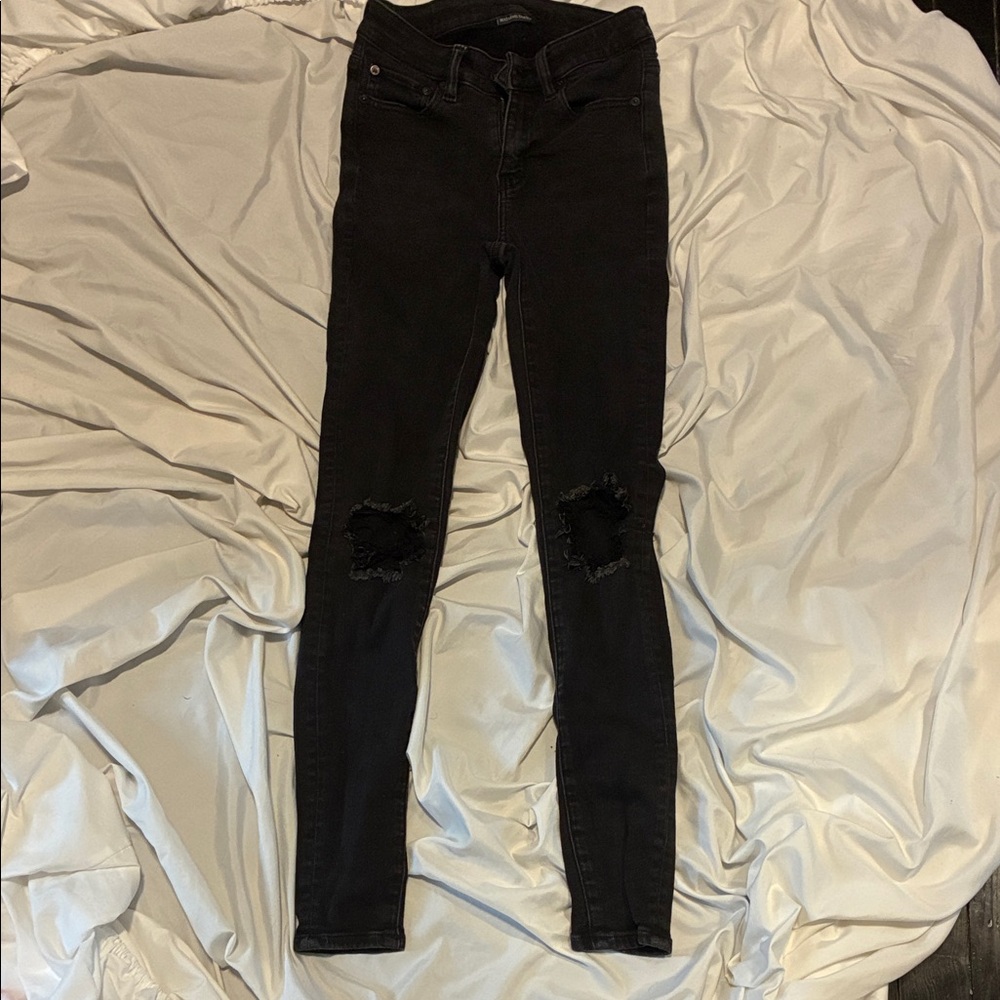 Black American Eagle Skinny Jeans